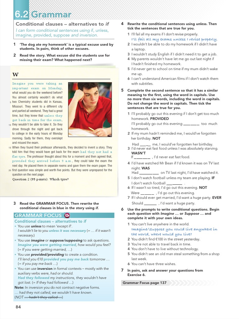 Conditional Clauses and Alternatives | PDF | Question | Sentence ...