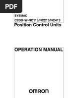 Position Control Units: C200HW-NC113/NC213/NC413