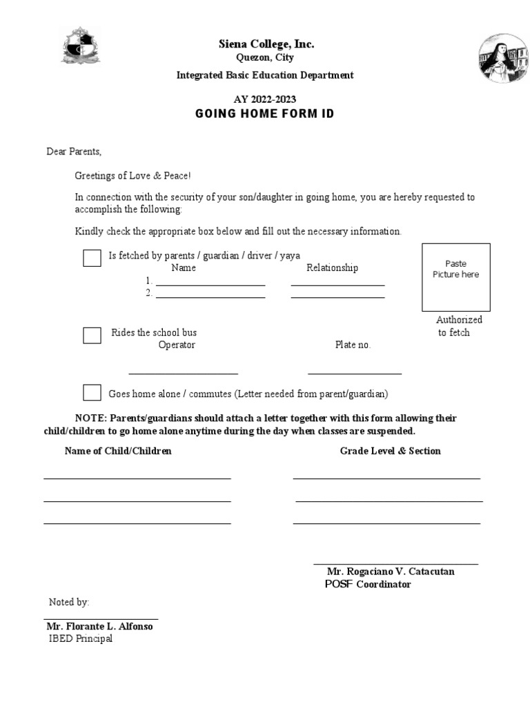siena-college-inc-going-home-form-id-download-free-pdf-family