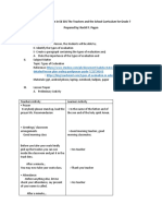 Detailed Lesson Plan in Ed 301 The Teachers and The School Curriculum For Grade 7 Prepared By: Rochil F. Pagon