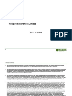 Religare Enterprises Limited Religare Enterprises Limited: Q3 FY 10 Results