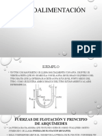 Aplicación del principio de Arquímedes y la dinámica de fluidos DOCUMENTORETROALIMENTACIÓN