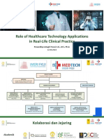 Role of Healthcare Technology Applications in Real Life Clinical Practice