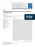 Stakeholder Participation For Enval Management