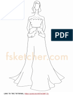 Elie Saab Dress Free Fashion Drawing Template 1 1