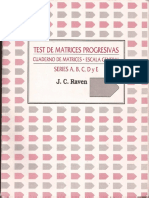 Cuadernillo Test Matrices Progresivas de