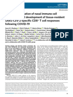 Prolonged Activation of Nasal Immune Cell Populations and Development of Tissue-Resident SARS-CoV-2-Specific CD8+ T Cell Responses Following COVID-19