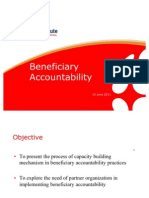 Beneficiary Accountability (June, 3D RIII Project Review)