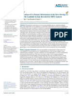 Mechanism of Co-Seismic Deformation of The Slow-Mo