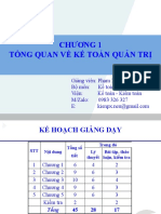 Chương 1 Tổng Quan Về Kế Toán Quản Trị