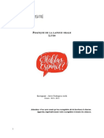 Brochure. Pratique de La Langue Orale - L2S4