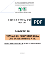 Rfp - Travaux de Renovation de La Cite Bad Batiments a b c d Et e a Abidjan Cote d Ivoire