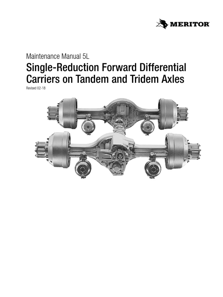 SingleReduction Forward Differential Carriers On Tandem and Tridem
