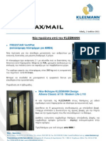 Kleemann NewsFax/Mail 07/11 Greek Version