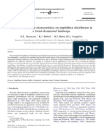 E Ects of Landscape Characteristics On Amphibian Distribution