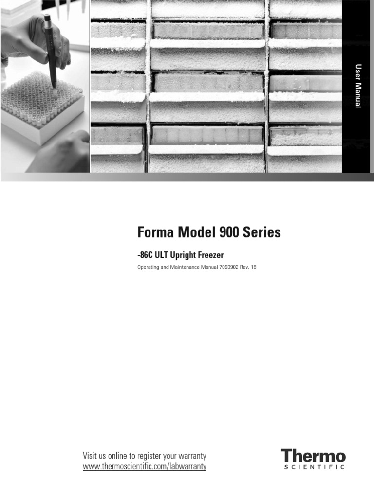 Forma 900 Series ULT Manual PDF Refrigerator Calibration