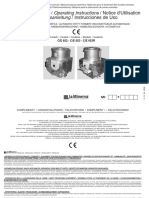 Istruzioni Per L'uso / Operating Instructions / Notice D'utilisation Betriebsanleitung / Instrucciones de Uso