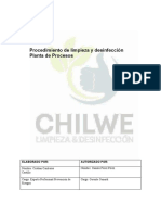 P-SSO-11-Procedimiento de Limpieza y Desinfección Planta de Procesos