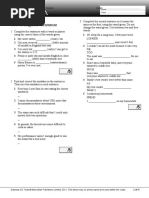 Unit 4 Standard Test: Vocabulary & Grammar | PDF
