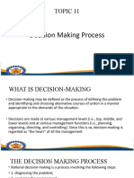 TOPIC 11-Decision Making Process