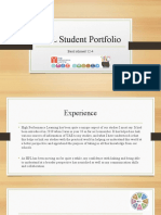 HPL Student Portfolio