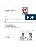 Form 3 Reading Test