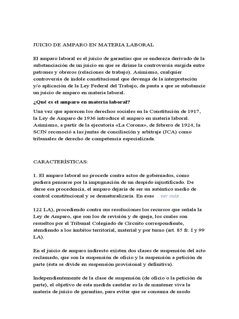 Amparo Contra Leyes | PDF | Sentencia (ley) | Caso de ley