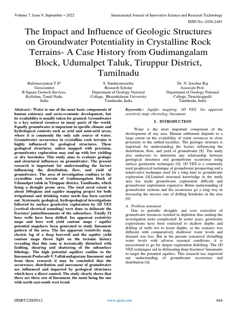 the-impact-and-influence-of-geologic-structures-on-groundwater