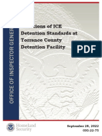 DHS OIG report on Torrance County Detention Facility.