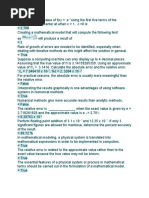 Numerical Methods-PRELIMS