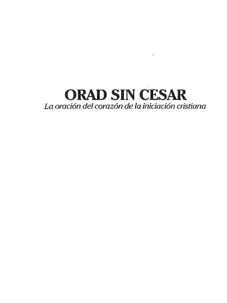 Orad Sin Cesar | PDF