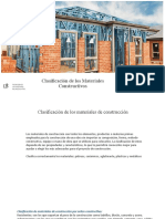 Clasificación de Los Materiales Constructivos