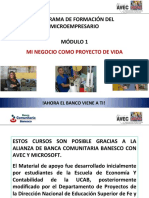 MODULOS Microempresarios Banca Cecal