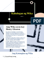 Aralin 2 - Katangian NG Wika