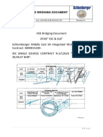 HSE Bridging Doc ZFOD - SLB IDC Main Contractors 18 Nov 2019 SLB Revision 1