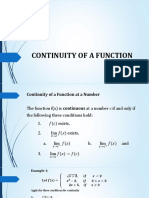 CONTINUITY OF A FUNCTION (Part 1)