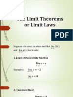 The Limit Theorems or Limit Laws (less than 40 chars