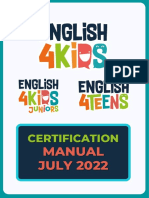 Kids Certificacion Manual - July 2022