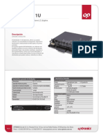 41.distribuidor 1U Precargado 3 Acopladores LC Duplex MM