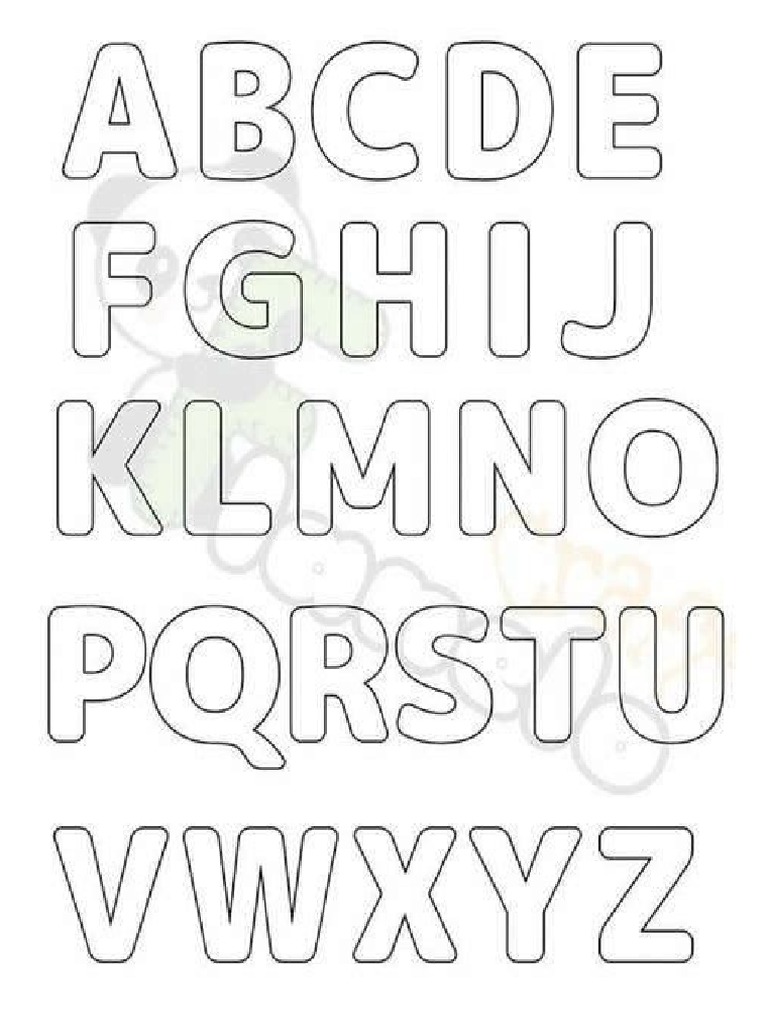 Molde Do Alfabeto Pdf