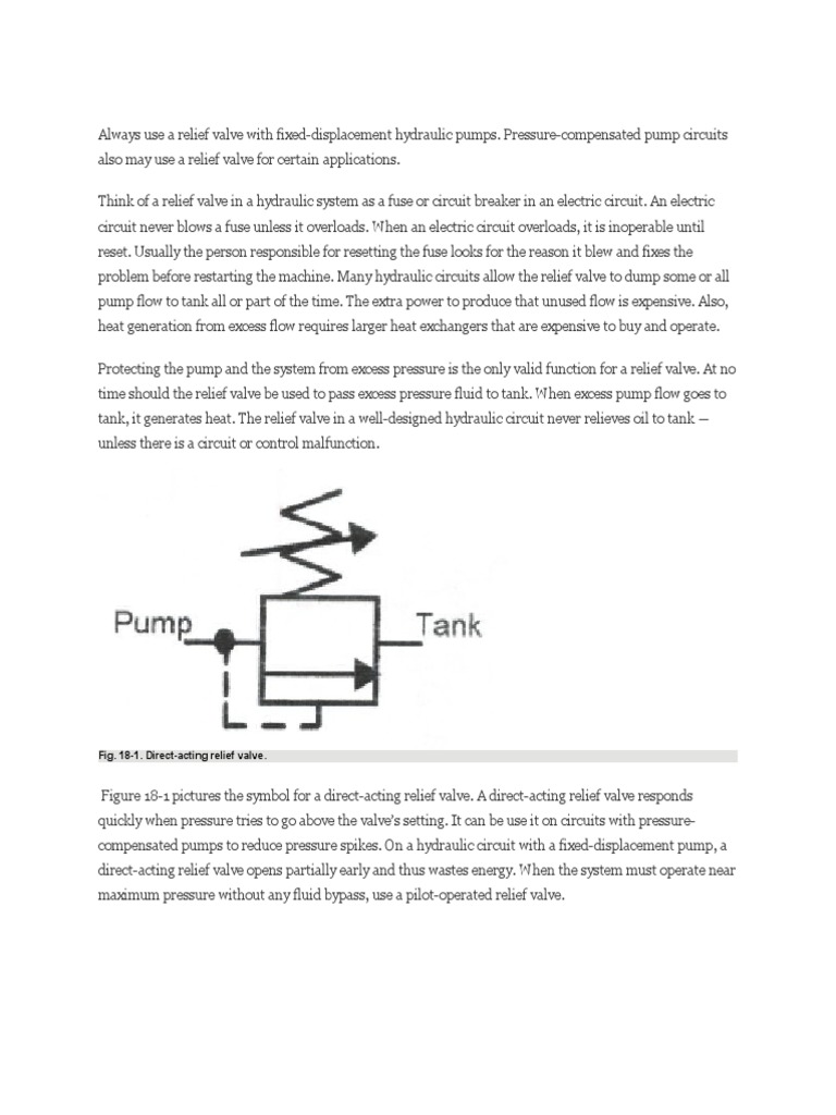 Pressure Relief Valve | PDF | Valve | Pump