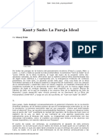 Zizek - Kant y Sade, ¿La Pareja Perfecta