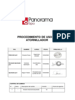 SIGSO.P007 Proc. de Uso de Atornillador