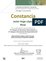 VII Coloquio Internacional de Economia. Javier Hugo Lopez Rivas