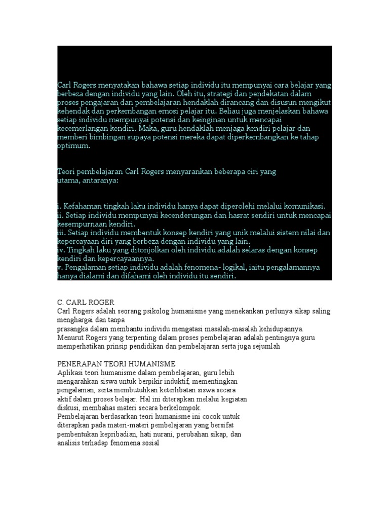 Carl Rogers Humanisme Pdf