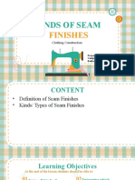 Kinds of Seam Finishes