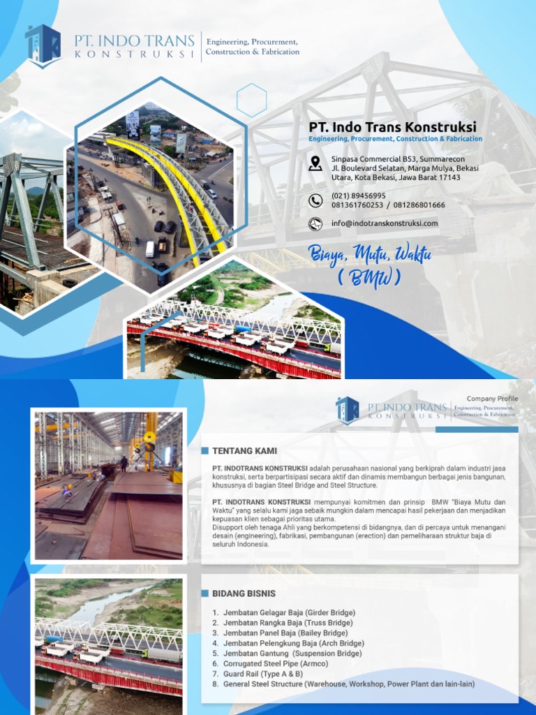 Company Profile Pt. Indo Trans Kontruksi PDF