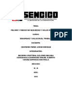 Seguridad y salud en el trabajo: peligros y riesgos