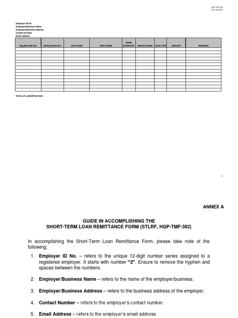 Short-Term Loan Remittance Guide | PDF | Loans