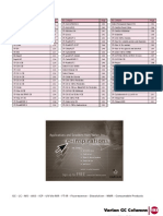 Varian GC Column Catalogue